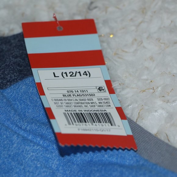 Cat & Jack Red White Blue Graphic Tank Top - Picture 4 of 7